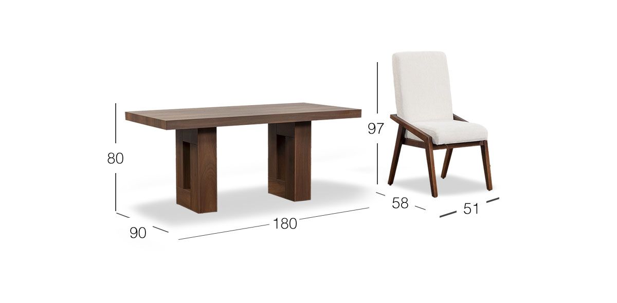 Comedor Marbella Con Sillas Praga Mix Beige 7 Piezas