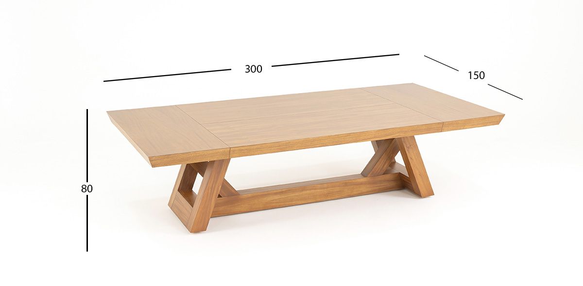 Mesa Comedor 300 X 150 Cm Matera CL Café