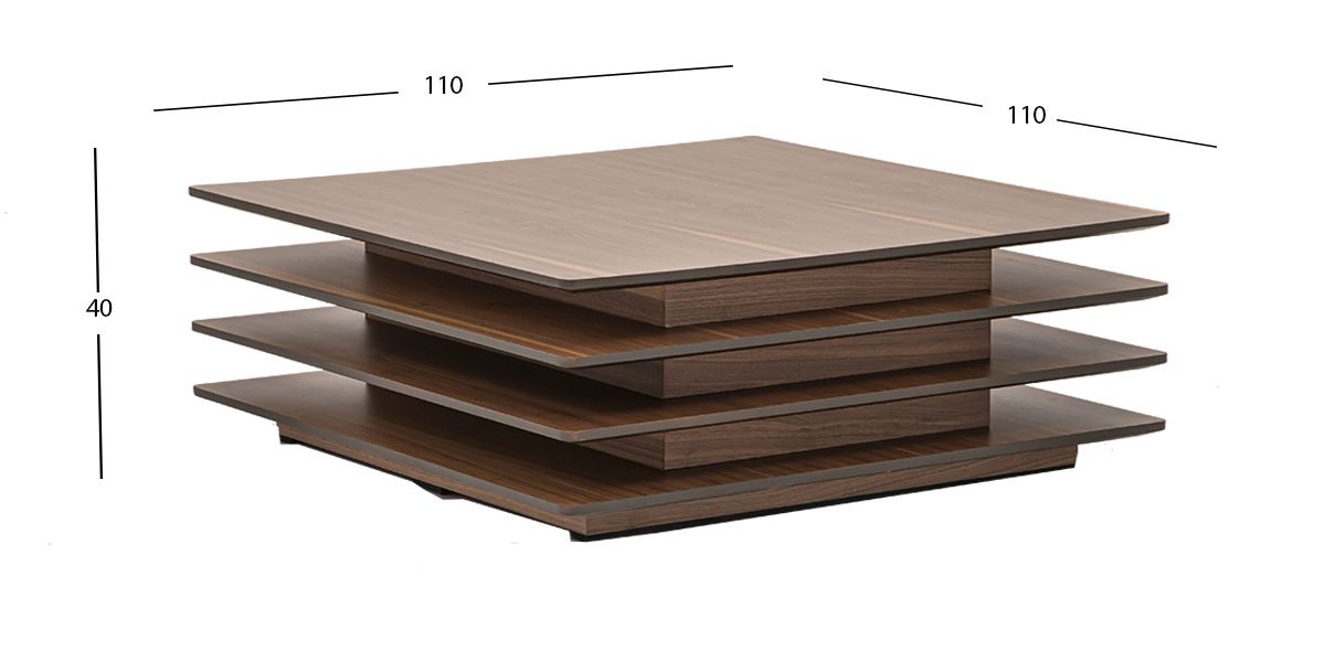 Mesa De Centro Navi Café Nogal