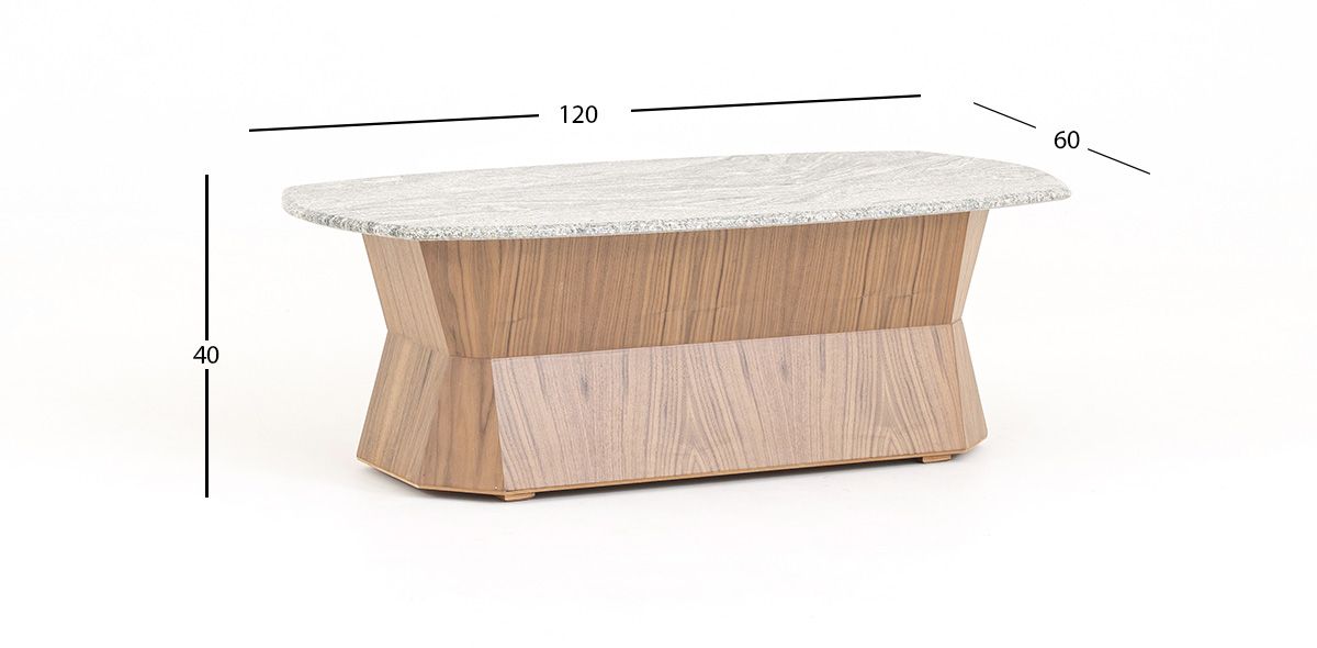 Mesa De Centro Irregular Luanda CL Café