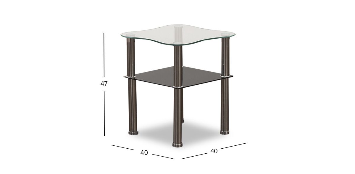 Mesa Lateral Cuadrada Andalucia Plata