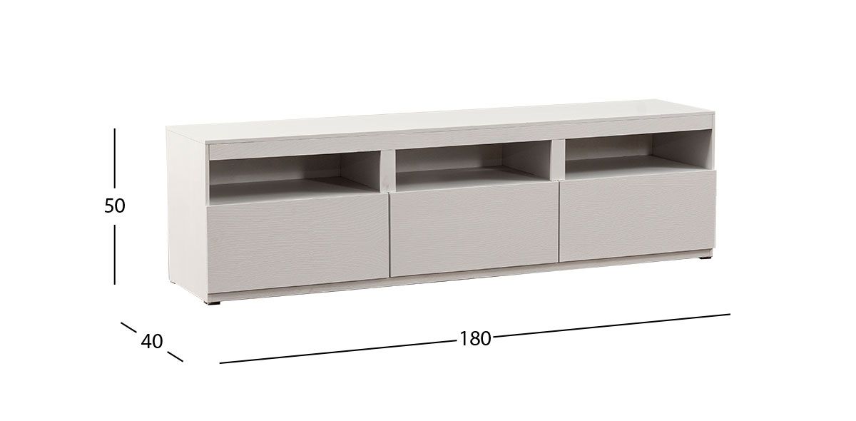 Mesa TV 180 Cm Toronto Life Blanco