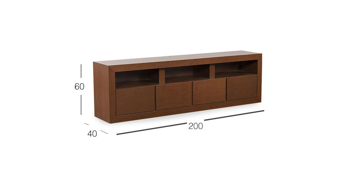 Mesa TV 200 Cm Nova Café