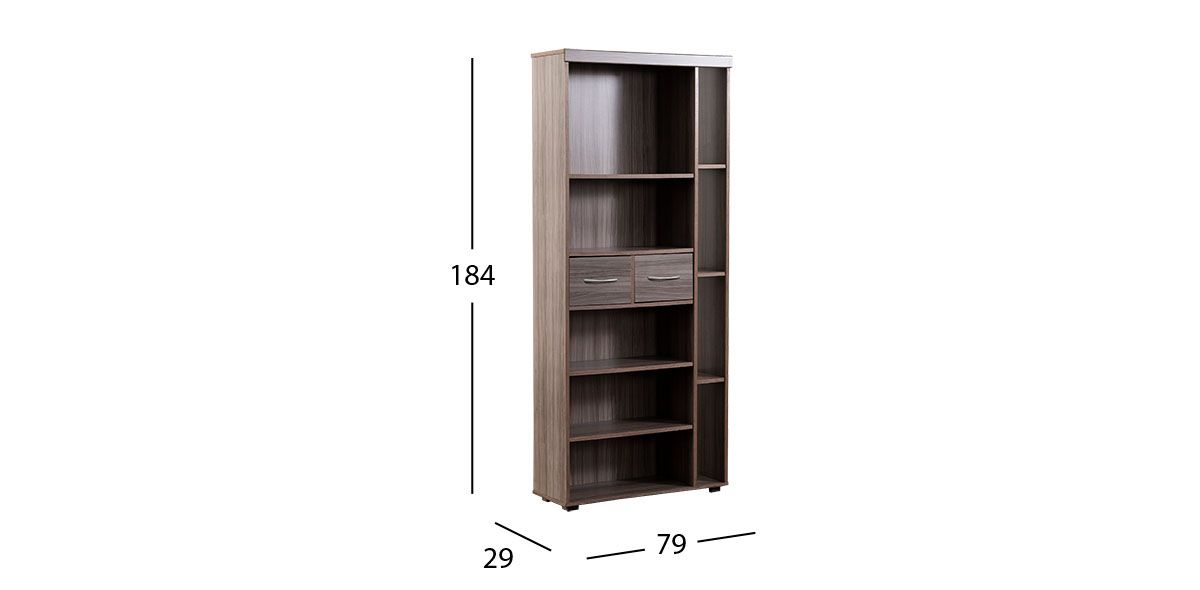 Modulo Lateral 2 Cajónes Juliana Gris