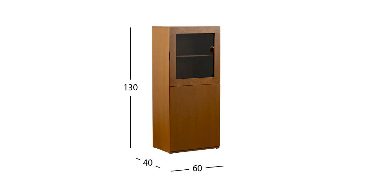 Modulo Lateral Derecho 2 Puertas Toronto Life Café Nogal