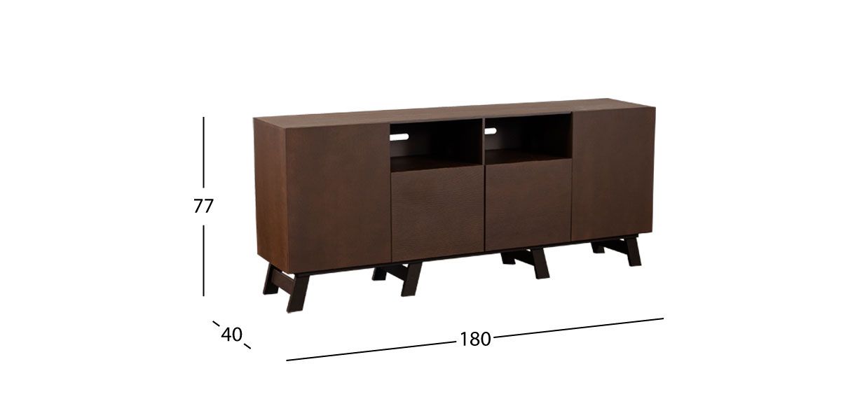 Mueble de TV 180 Cm Quebec Life Café Nogal