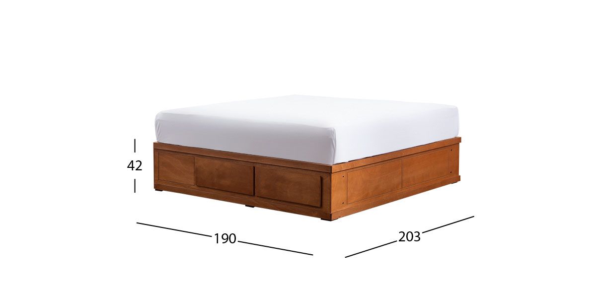 Base De Cama King Size Dante Café