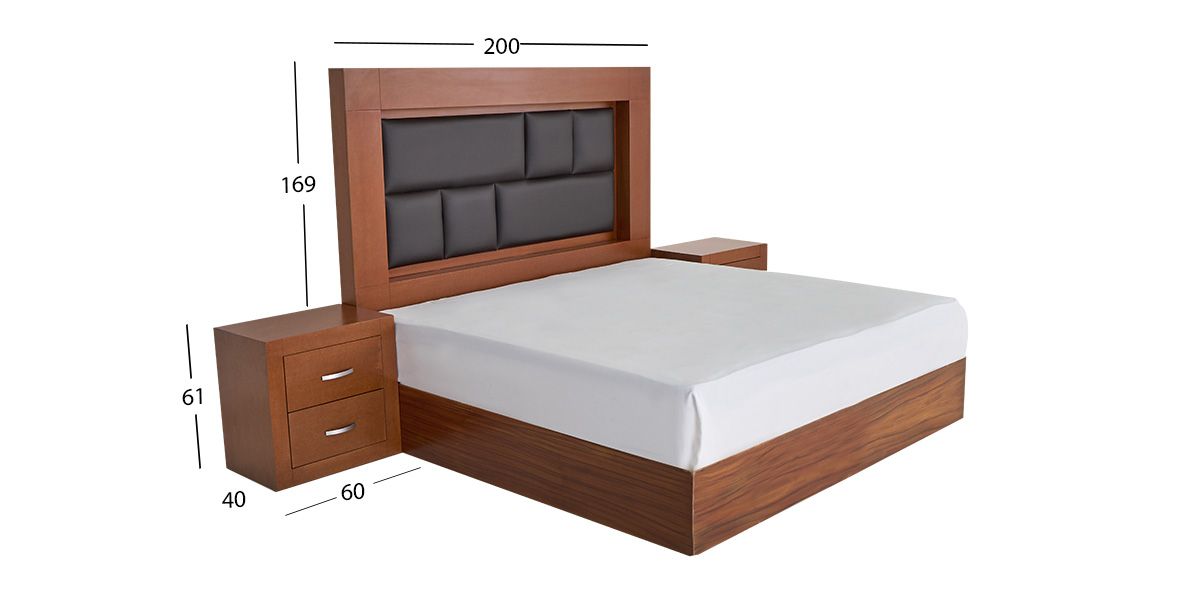 Recámara King Size Bali New Avellana 3 Piezas