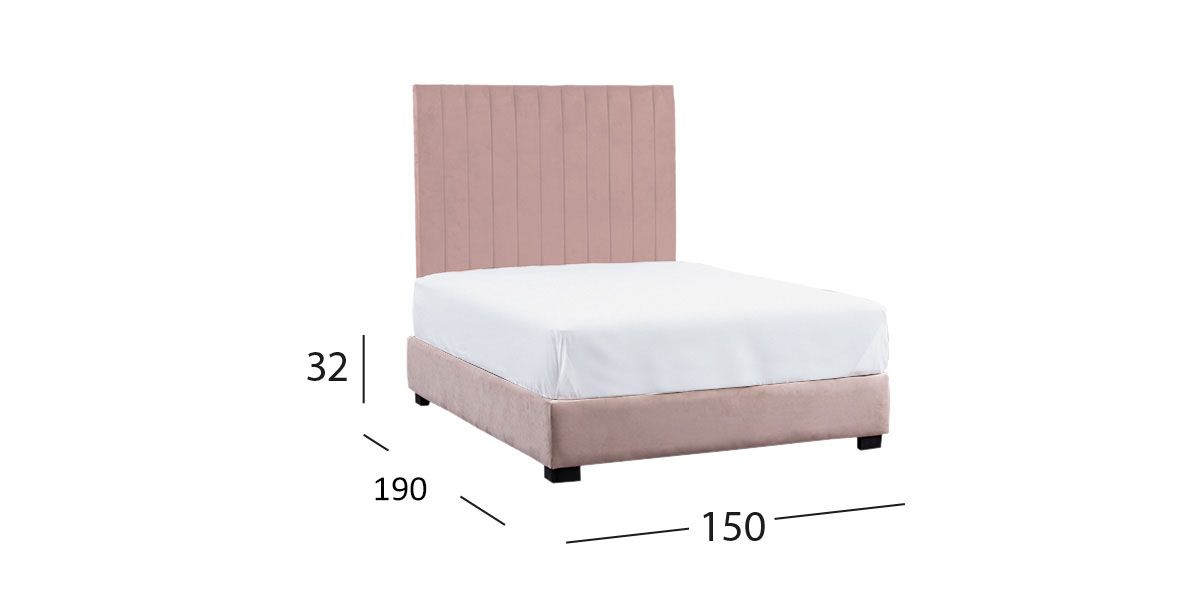 Base De Cama Queen Size  Megan Rosa