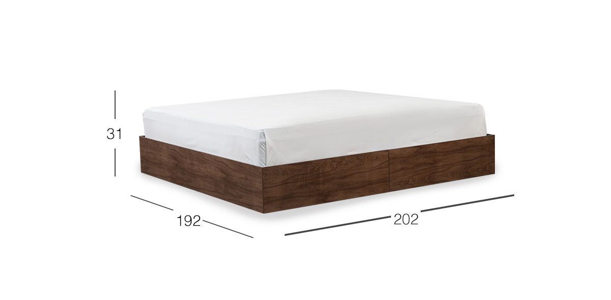 Base De Cama King Size Loana CL Café