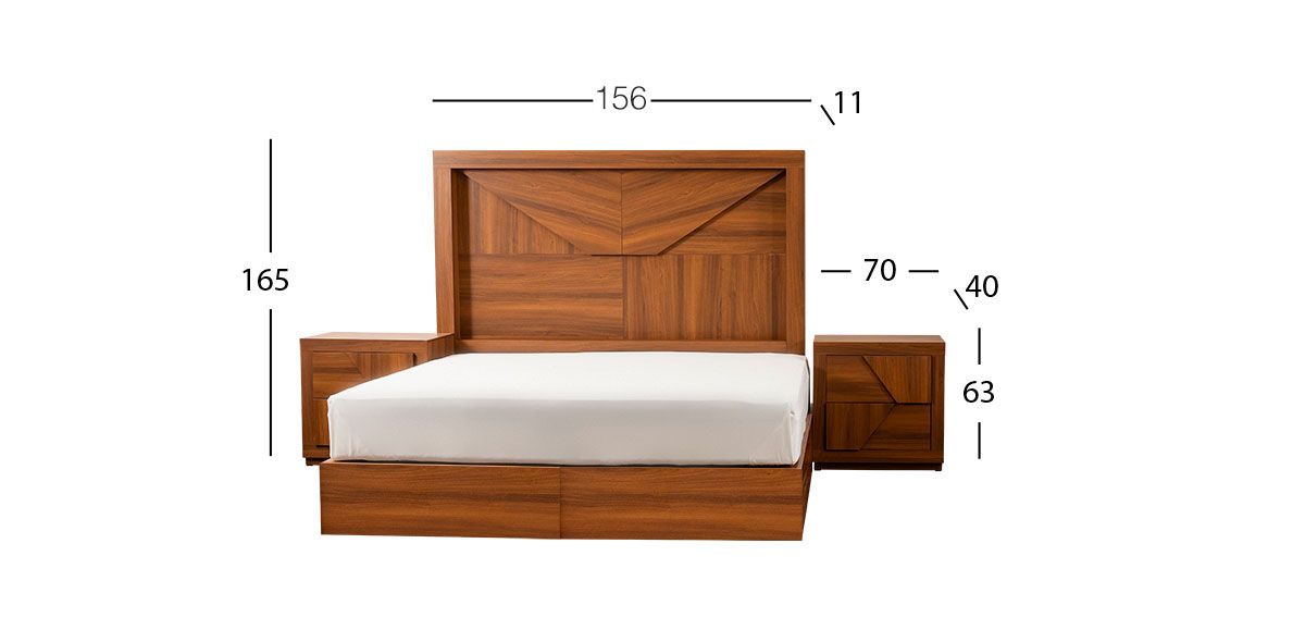 Recámara Queen Size Varsovia Café 3 Piezas