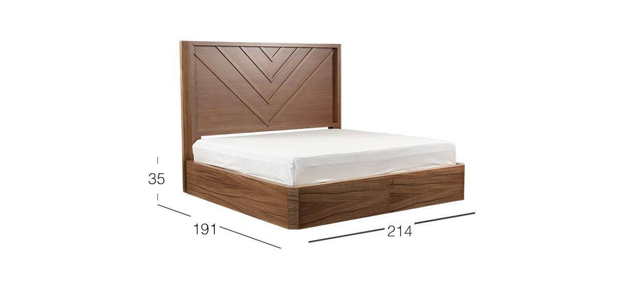 Base de Cama King Size Vitto Café