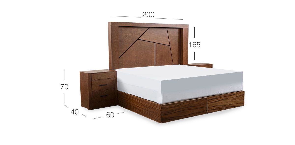 Recámara King Size Zen Café 3 Piezas