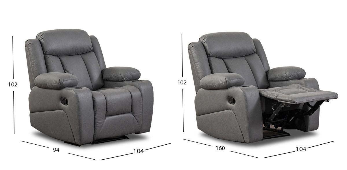 Sillón Reclinable Max Gris