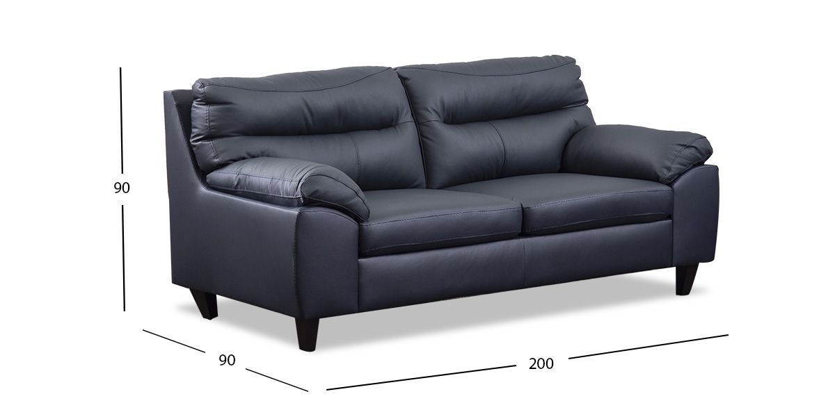 Emma Love - Sofá biplaza de piel sintética con botones, moderno sofá de 2  plazas de mediados de siglo, sofá de dos plazas pequeño para espacios