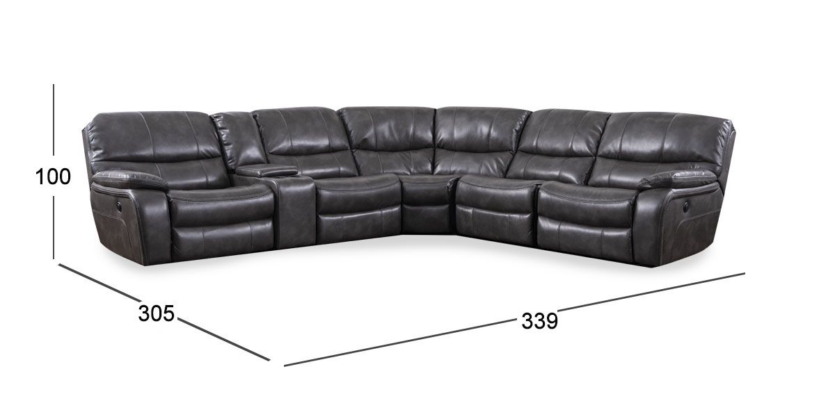 Sala Modular Reclinable Bolga Gris  