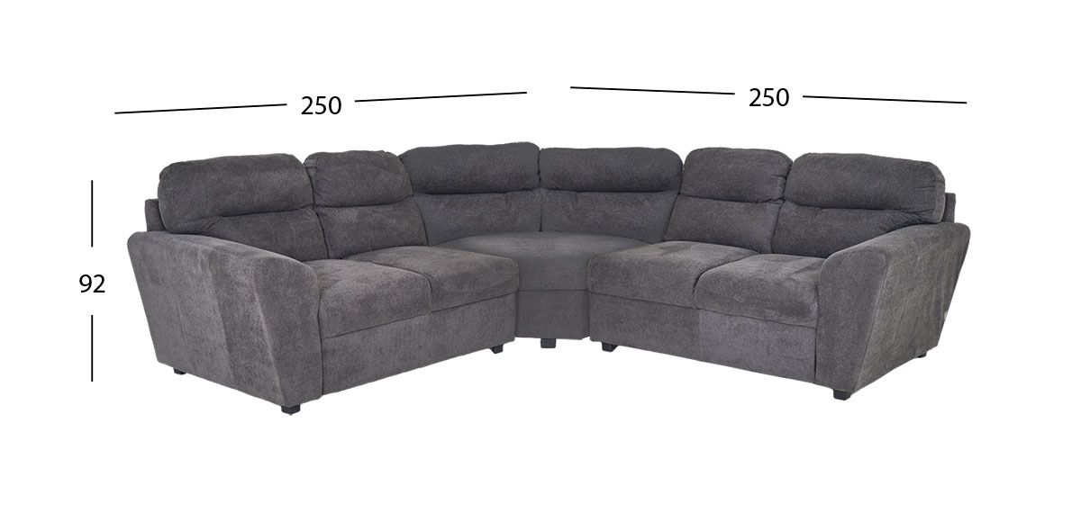 Sala Modular Esquinera Amara Gris