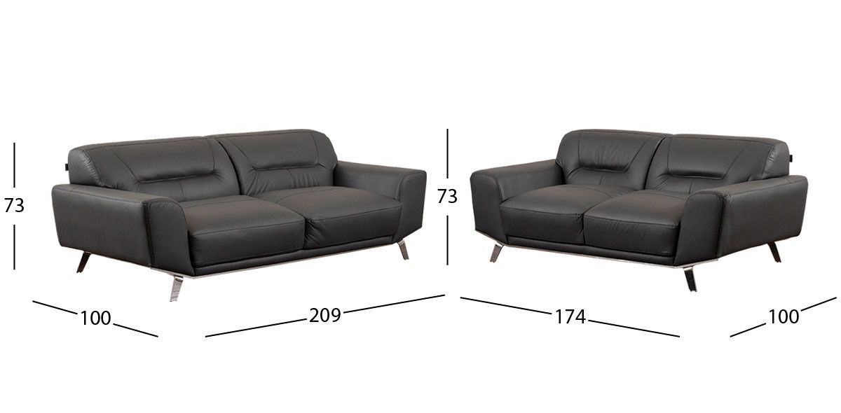 Sala Piel Ameno CL Gris (Boal)