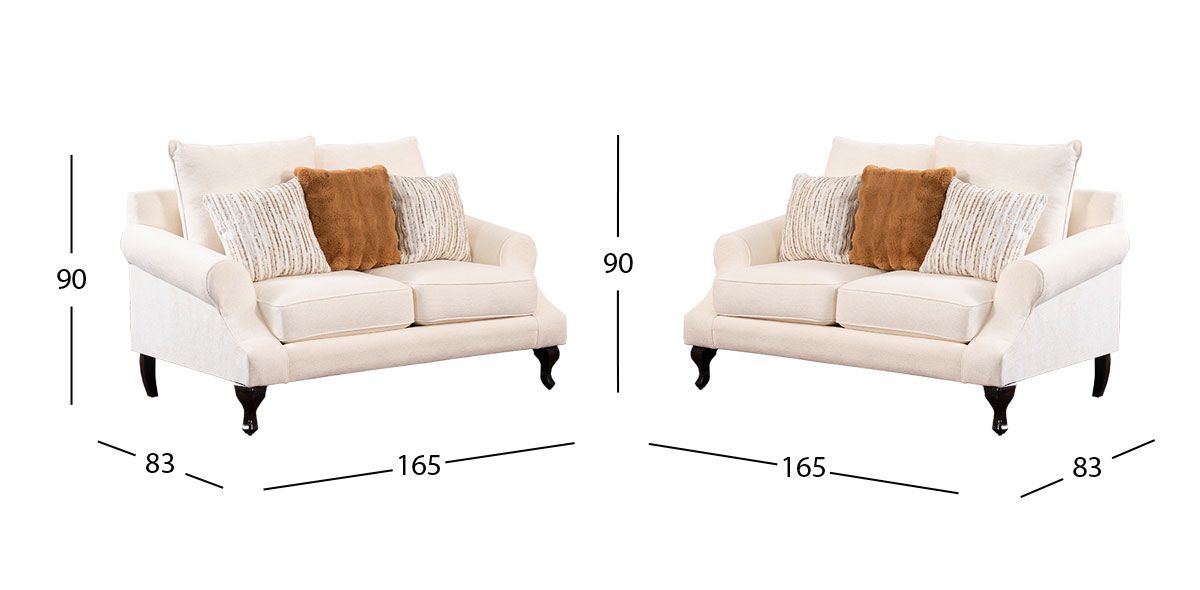 Sala James Beige 2 Piezas