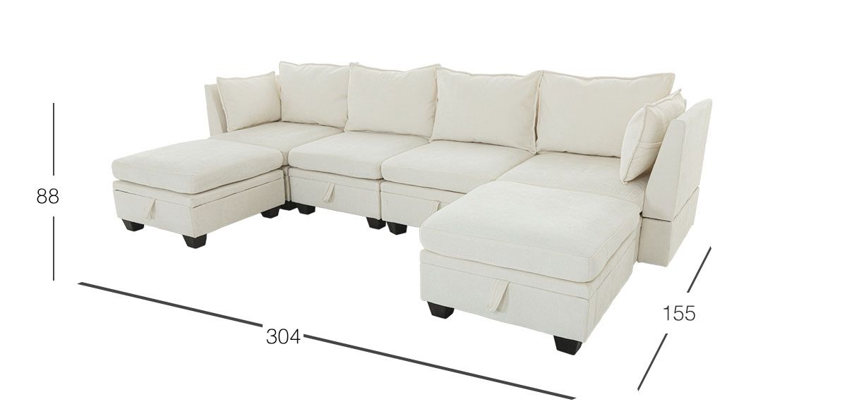 Sala Modular Glimer Beige
