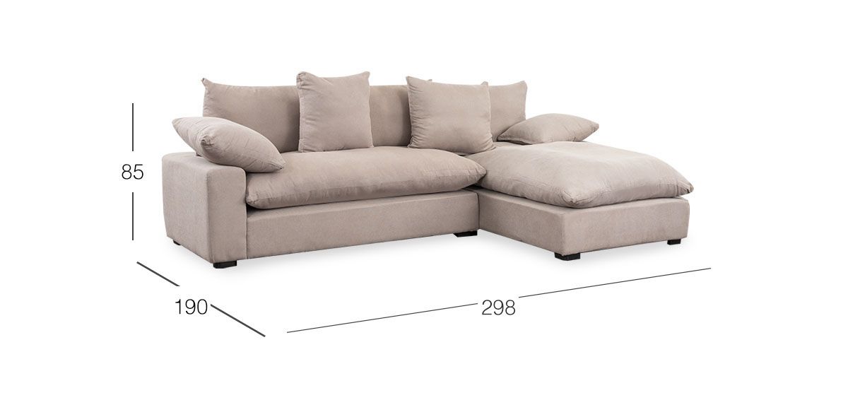 Sala Modular Derecha Cloud Beige