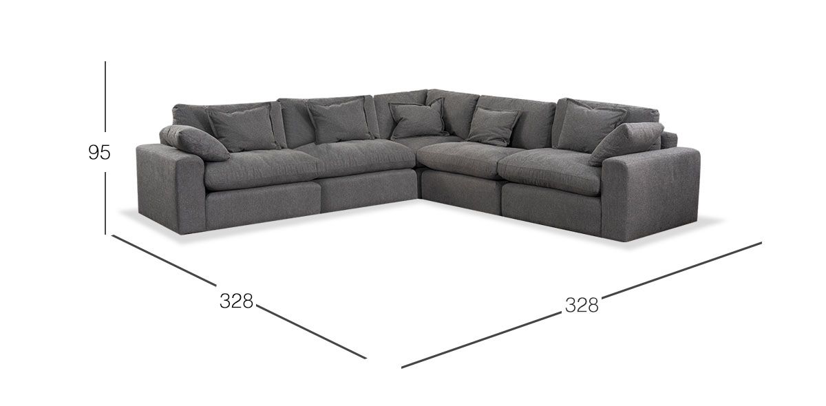 Sala Romelly Gris 5 Piezas