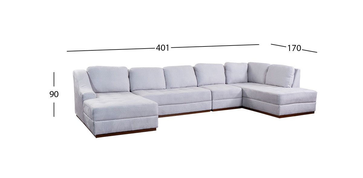 Sala Tifany Plus Blanco 4 Piezas