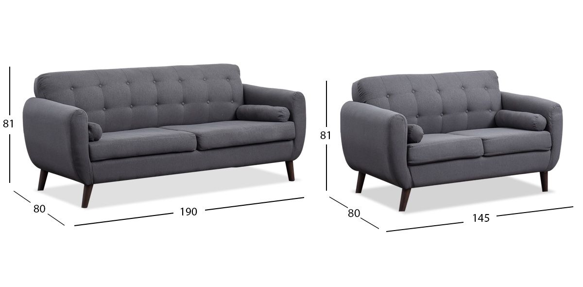 Sala Monet Gris Charcoal