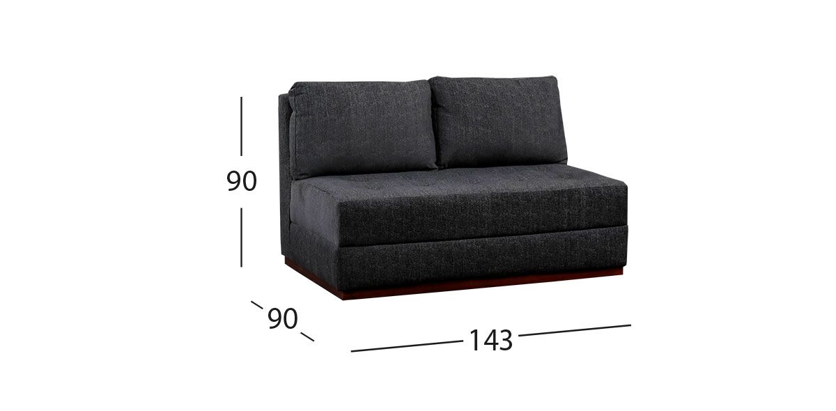 Sofa cama Polonia sin brazos – Select Muebles