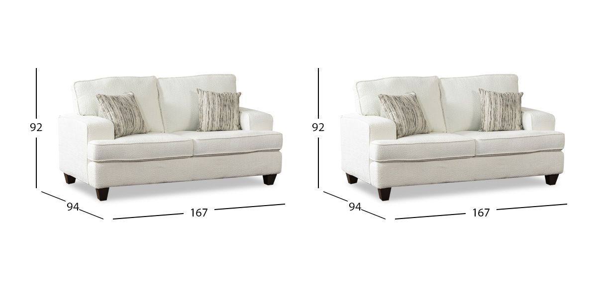 Sala Atlántica New Blanco 2 Piezas