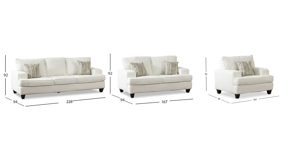 Sala Atlántica New Blanco 3 Piezas