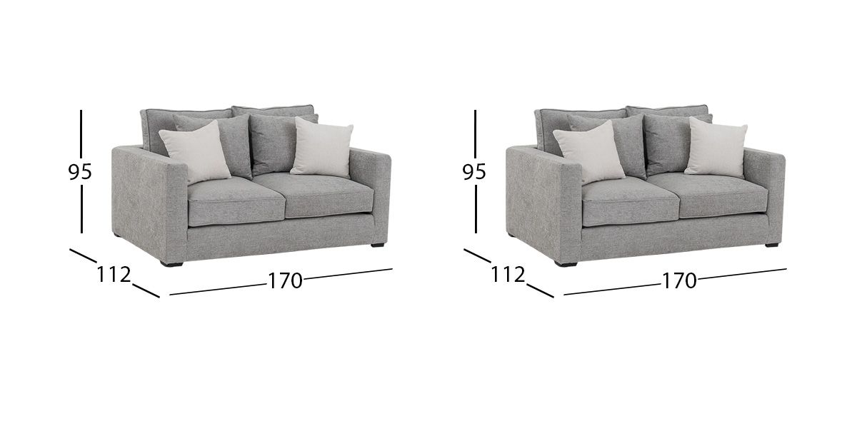 Sala Borbón CL Gris 2 Piezas