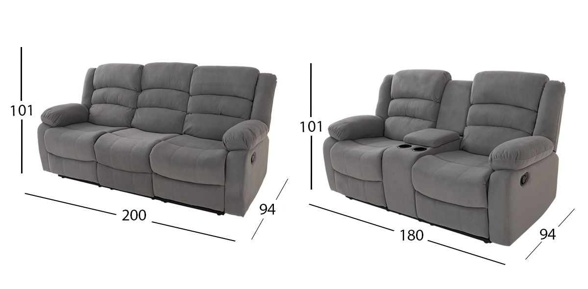 Sala Reclinable Columbia Gris