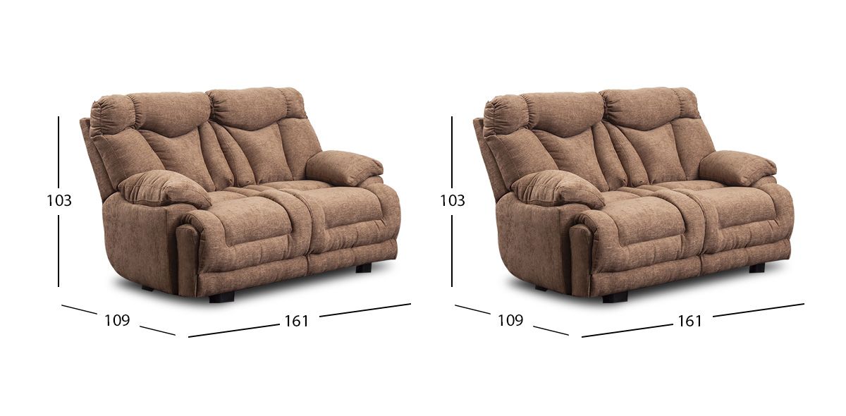 Sala Kralice Leonore Chocolate 2 Piezas