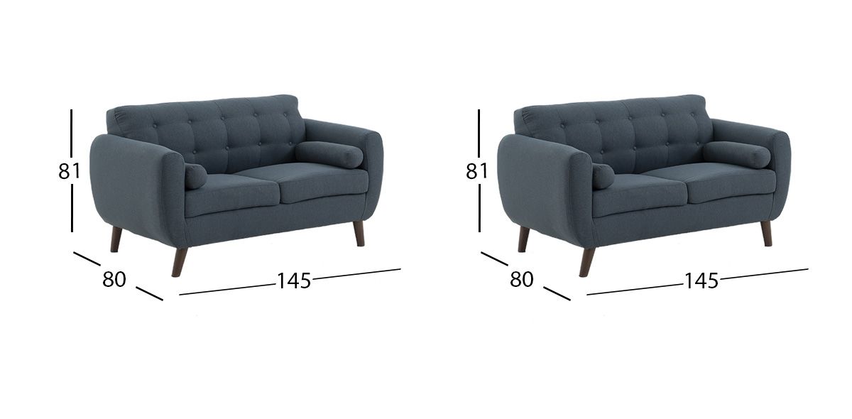 Sala Monet Azul Navy 2 Piezas