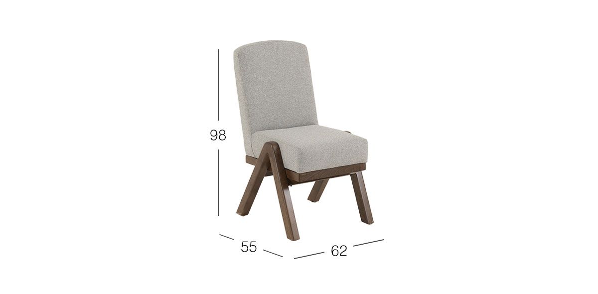 Silla Luanda CL Gris