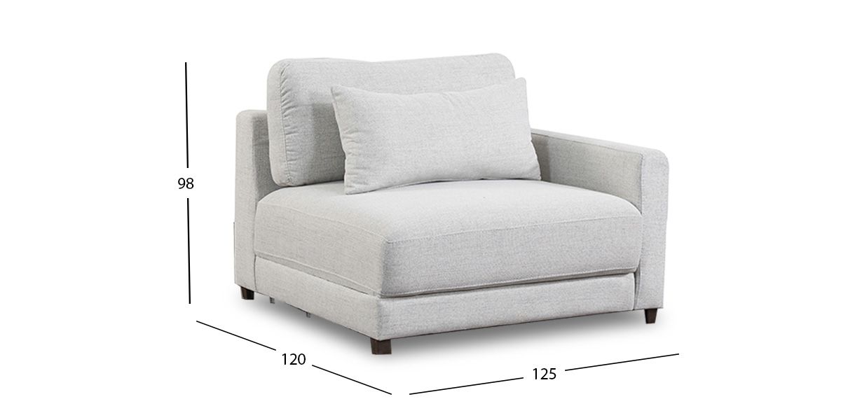 Sillón Brazo Derecho Eland CL Gris