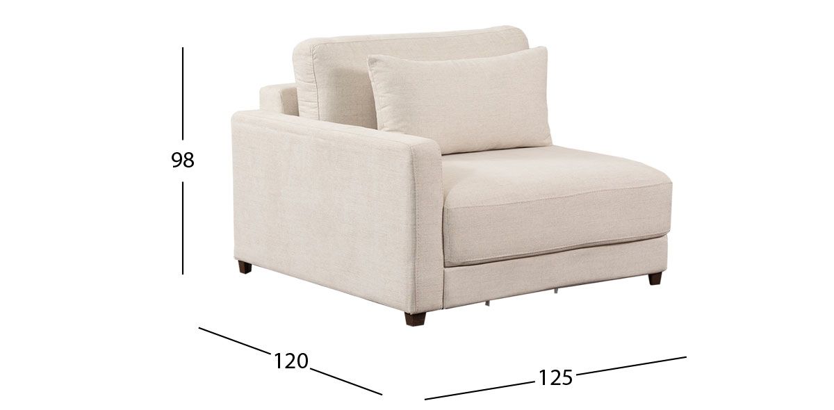 Sillón Brazo Izquierdo Eland CL Blanco