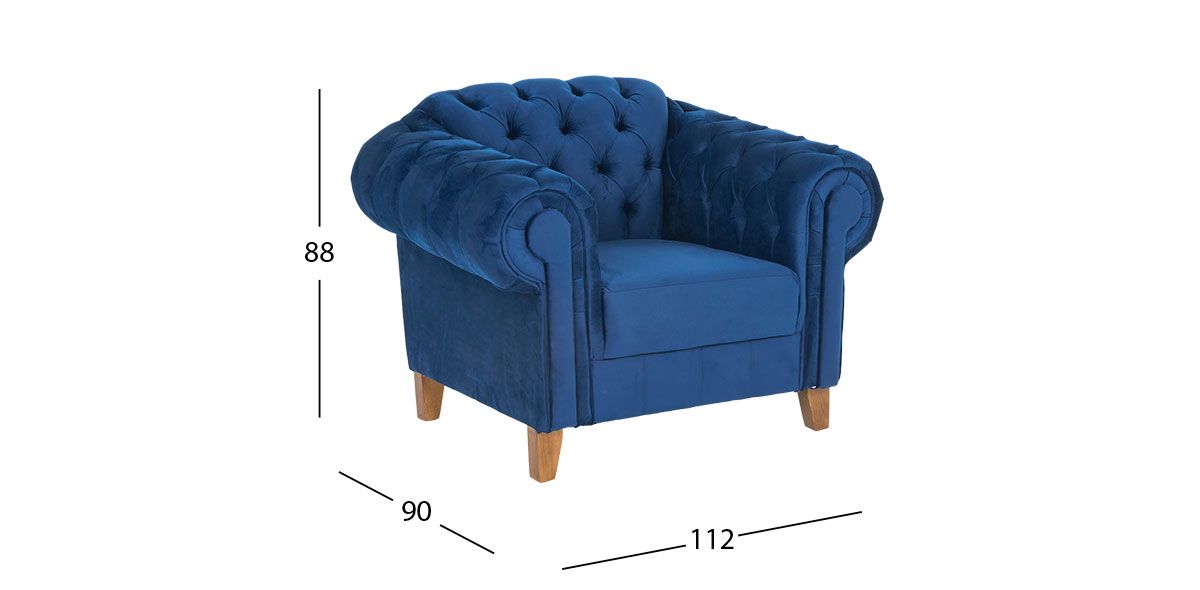 Sillón Alessandra Azul