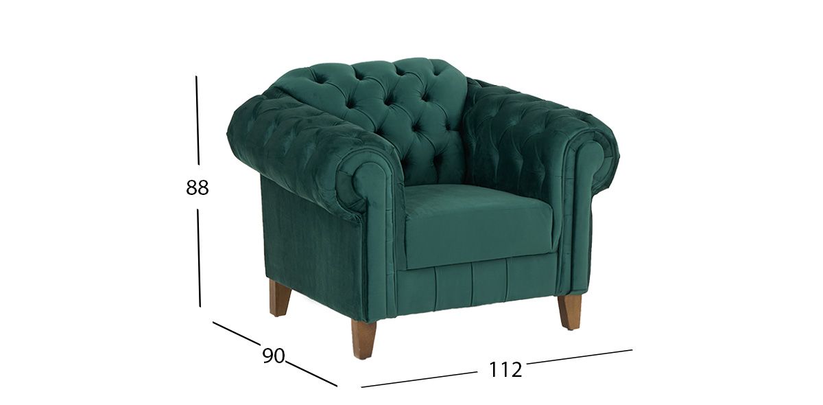 Sillón Alessandra Esmeralda