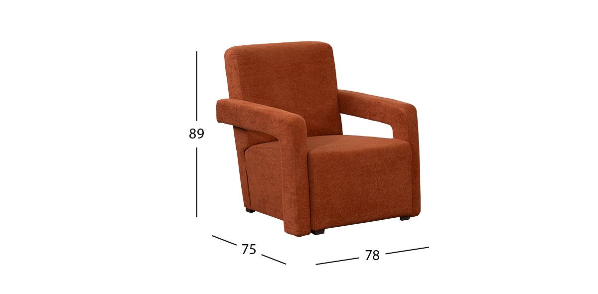 Sillón Ocasional Klepp Terracota