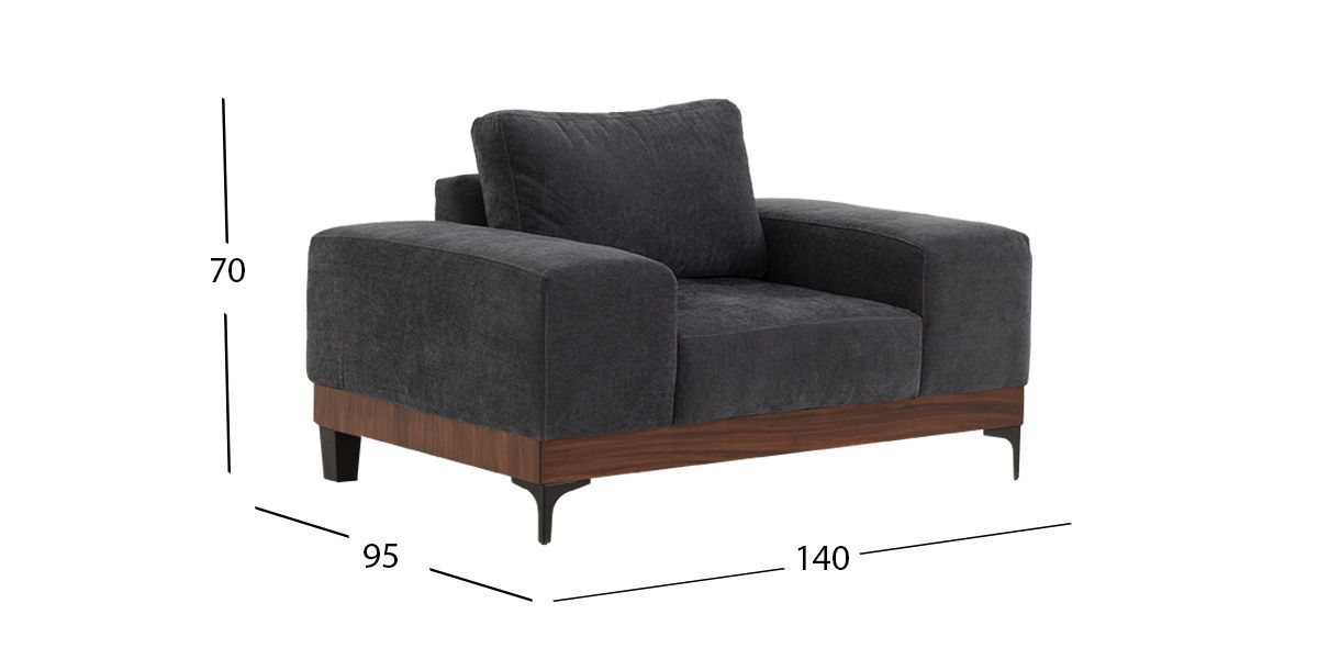 Sillón Maya Gris Oxford