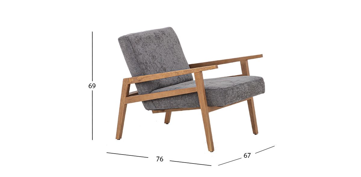 Sillón Ocasional Briton Gris