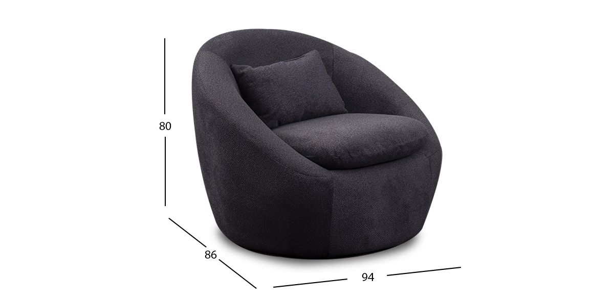 Sillón Brum Negro