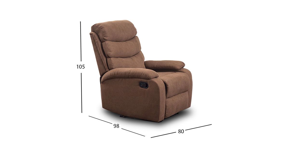 Sillón Reclinable Manual Flirt Café