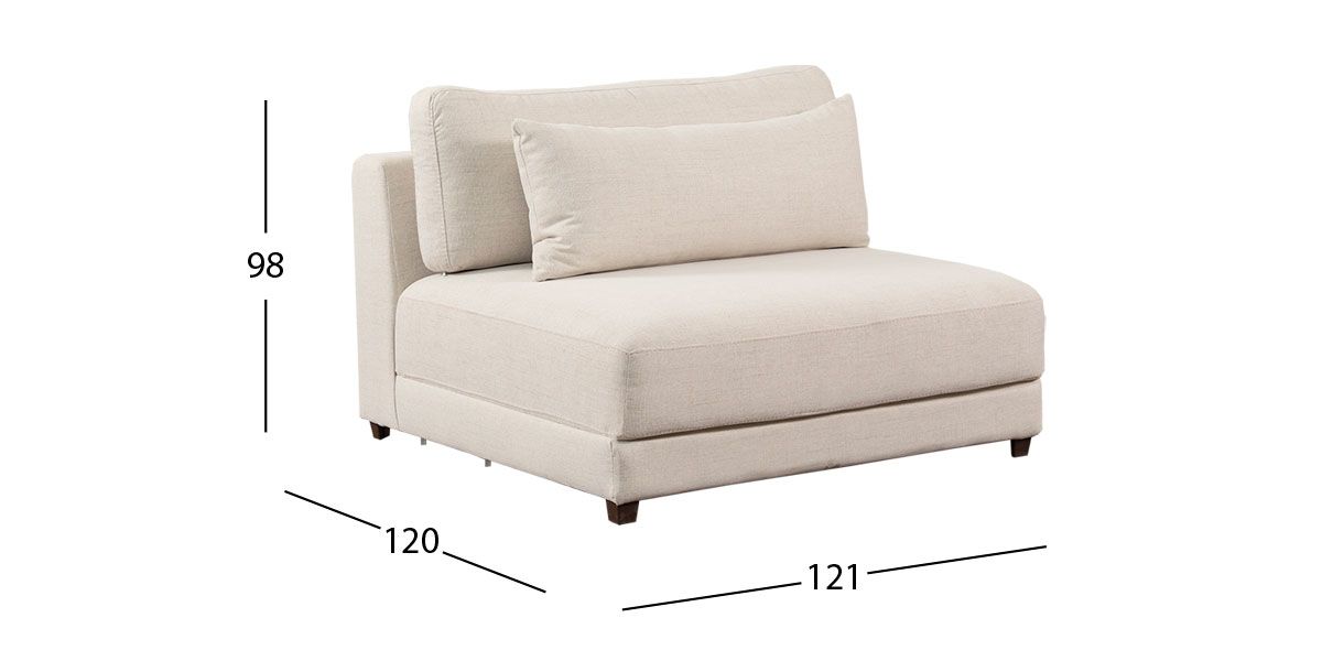 Sillón Sin Brazo Eland CL Blanco