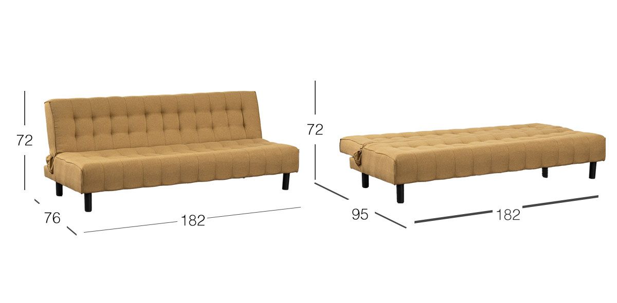 Sofá Cama Santy Amarillo