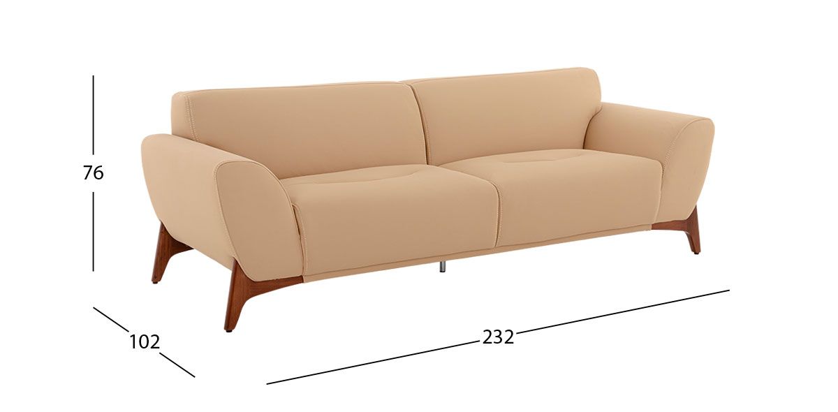 Sofá 3 Plazas Arello Beige (Boal)