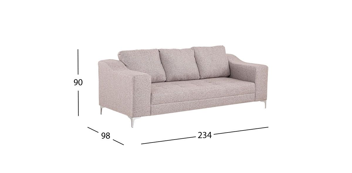 Sofá 3 Plazas Marruecos Beige