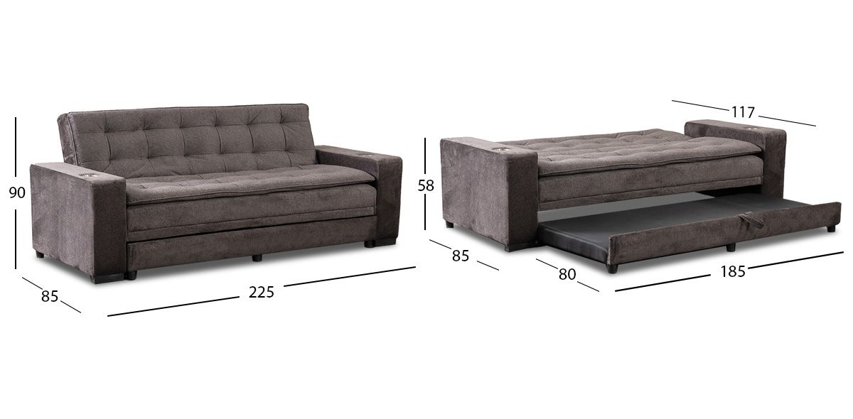 Sofá Cama San Blass Gris